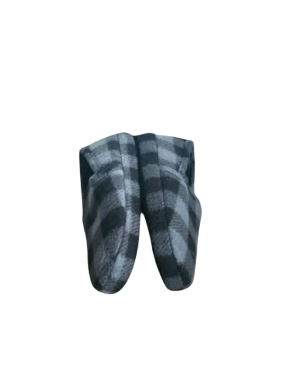 Buffalo Check Print Fleece Slip On Slippers Size 7/8